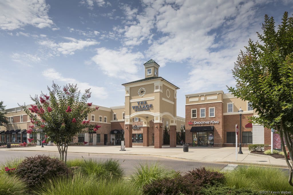 The Village at Waugh Chapel shopping and dining area in Gambrills